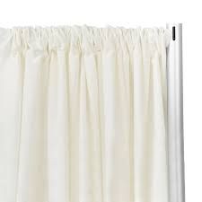 Ivory Economy Drape (12-ft Height) Rental