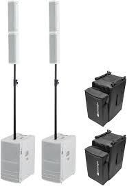 dB Technologies ES1203 Stereo Column Array system in white