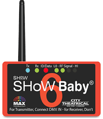 City Theatrical SHoW Baby 6 Wireless DMX transceiver rental